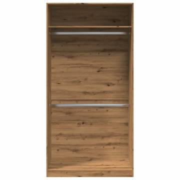  Wardrobe Artisian Oak 100x50x200 cm Engineered Wood