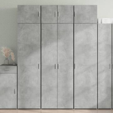  Storage Cabinet Concrete Grey 70x42.5x225 cm Engineered Wood