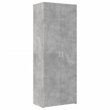  Storage Cabinet Concrete Grey 70x42.5x225 cm Engineered Wood