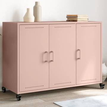  Sideboard Pink 100.5x39x72 cm Cold-rolled Steel