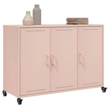  Sideboard Pink 100.5x39x72 cm Cold-rolled Steel