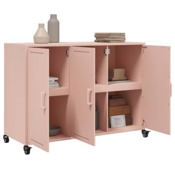  Sideboard Pink 100.5x39x72 cm Cold-rolled Steel