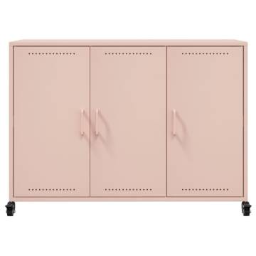  Sideboard Pink 100.5x39x72 cm Cold-rolled Steel