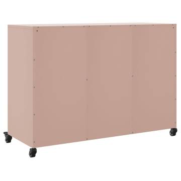  Sideboard Pink 100.5x39x72 cm Cold-rolled Steel