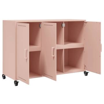  Sideboard Pink 100.5x39x72 cm Cold-rolled Steel