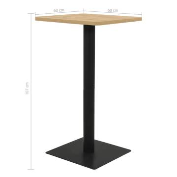  Bistro Table Oak Colour 60x60x107 cm