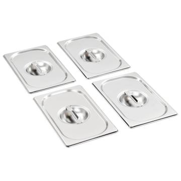 Lids for GN 14 Pan 4 pcs Stainless Steel