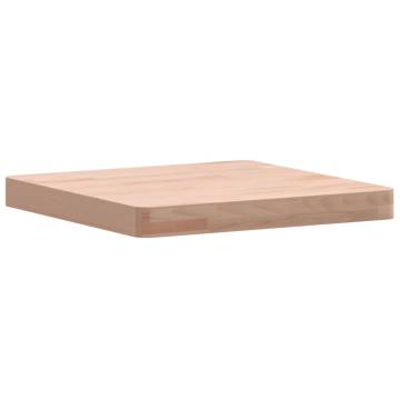 Table Top 40x40x4 cm Square Solid Wood Beech