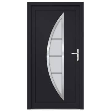  Front Door Anthracite 98x208 cm PVC