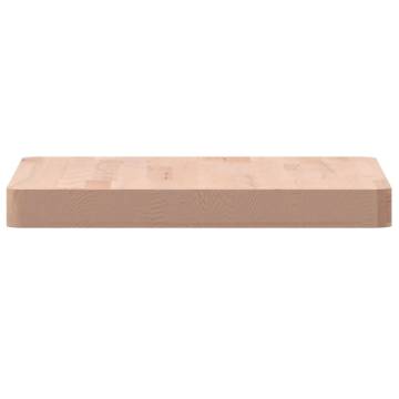 Table Top 40x40x4 cm Square Solid Wood Beech