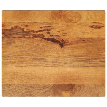  Table Top 60x50x2.5 cm Rectangular Solid Wood Mango