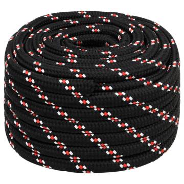  Boat Rope Black 20 mm 50 m Polypropylene