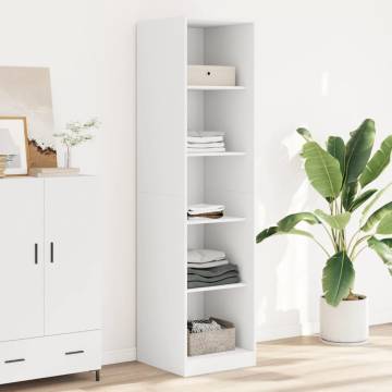  Wardrobe White 50x50x200 cm Engineered Wood