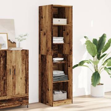  Wardrobe Old Wood 50x50x200 cm Engineered Wood