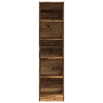  Wardrobe Old Wood 50x50x200 cm Engineered Wood