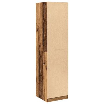  Wardrobe Old Wood 50x50x200 cm Engineered Wood