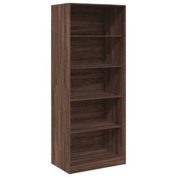  Wardrobe Brown Oak 80x50x200 cm Engineered Wood