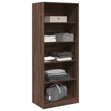  Wardrobe Brown Oak 80x50x200 cm Engineered Wood