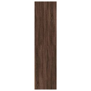  Wardrobe Brown Oak 80x50x200 cm Engineered Wood