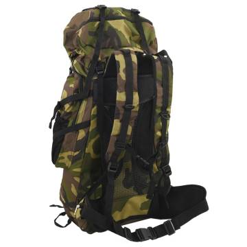  Hiking Backpack Green Camouflage 60 L Oxford Fabric