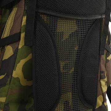  Hiking Backpack Green Camouflage 60 L Oxford Fabric