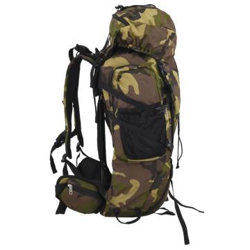  Hiking Backpack Green Camouflage 100 L Oxford Fabric