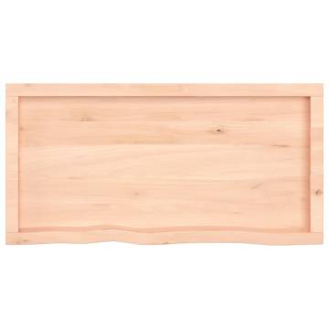 Bathroom Countertop 100x50x(2-4) cm Untreated Solid Wood