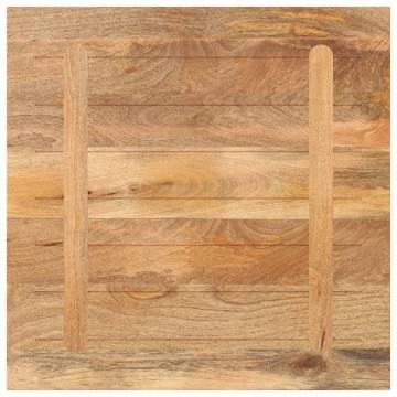  Table Top 70x70x3.8 cm Square Solid Wood Mango