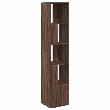  Bookcase Brown Oak 40x36x189 cm Engineered Wood