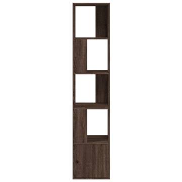  Bookcase Brown Oak 40x36x189 cm Engineered Wood