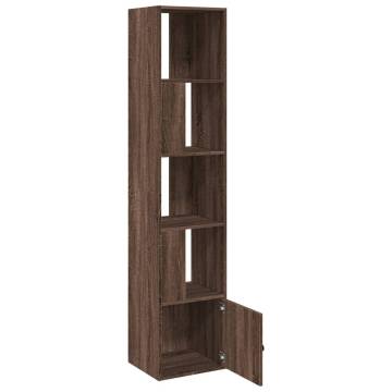  Bookcase Brown Oak 40x36x189 cm Engineered Wood