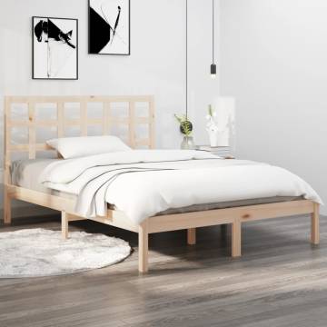 Bed Frame Solid Wood 160x200 cm