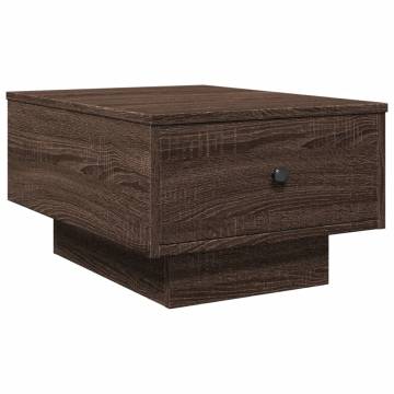  Coffee Table Brown oak 60x45x31 cm Engineered Wood