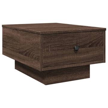  Coffee Table Brown oak 60x45x31 cm Engineered Wood