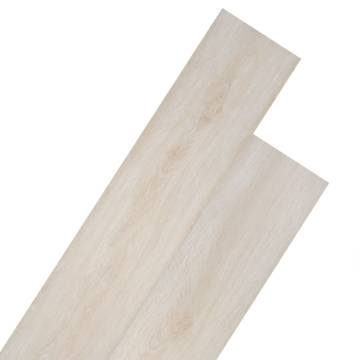 Self-adhesive PVC Flooring Planks 5.02m² 2mm Oak Classic White