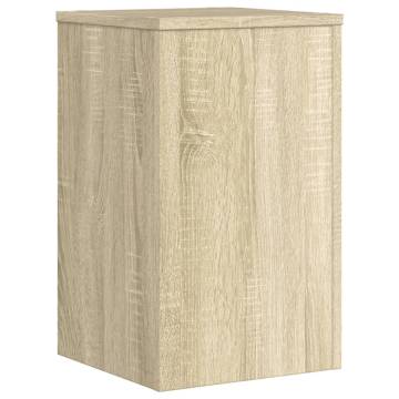  Plant Stands 2 pcs Sonoma Oak 30x30x50 cm Engineered wood