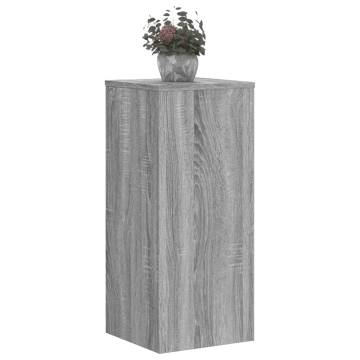  Plant Stands 2 pcs Grey Sonoma 30x30x70 cm Engineered wood