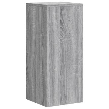  Plant Stands 2 pcs Grey Sonoma 30x30x70 cm Engineered wood