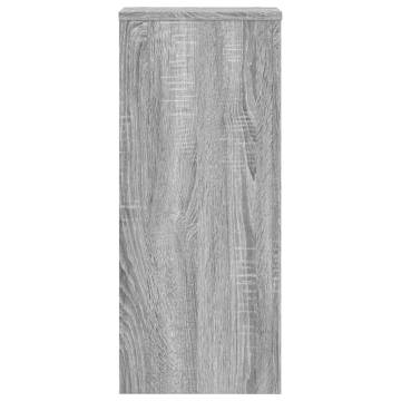  Plant Stands 2 pcs Grey Sonoma 30x30x70 cm Engineered wood