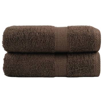  Premium Soap Towels SOLUND 2pcs Brown 30x30cm 600gsm