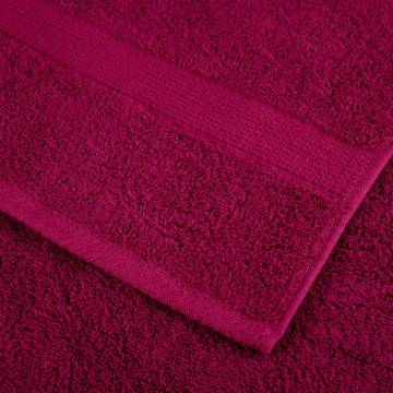  Premium Sauna Towels SOLUND 4pcs Bordeaux 80x200cm 600gsm