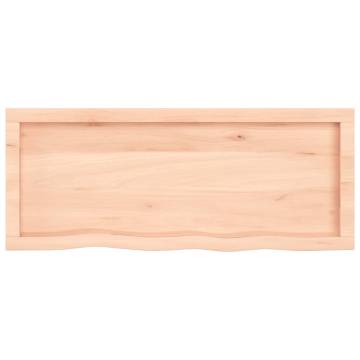 Bathroom Countertop 100x40x(2-6) cm Untreated Solid Wood