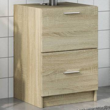  Sink Cabinet Sonoma Oak 40x37x59 cm Engineered Wood