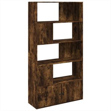  Bookcase Smoked Oak 100x36x189 cm Engineered Wood