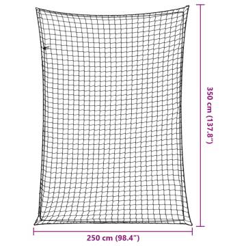  Trailer Net with Elastic Rope Black 3.5x2.5 m PP