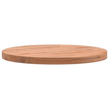  Table Top Ø40x2.5 cm Round Solid Wood Beech