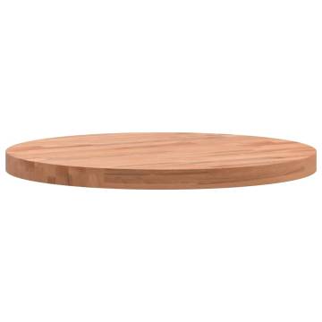  Table Top Ø40x2.5 cm Round Solid Wood Beech