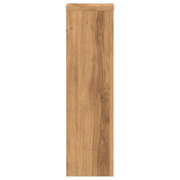  Plant Stand 2pcs Artisian Oak 17x17x60 cm Engineered Wood