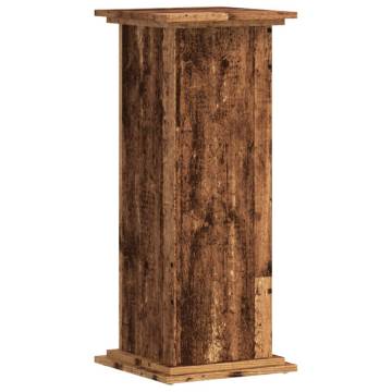  Plant Stand Old Wood 33x33x80 cm Engineered Wood