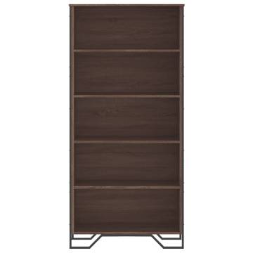  Book Cabinet Brown Oak 80x31x169 cm Engineered wood